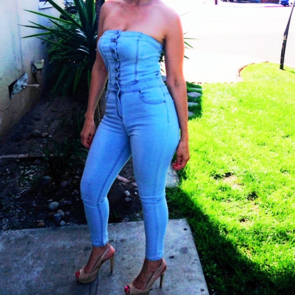 Foreign Exchange Jean Jumpsuit